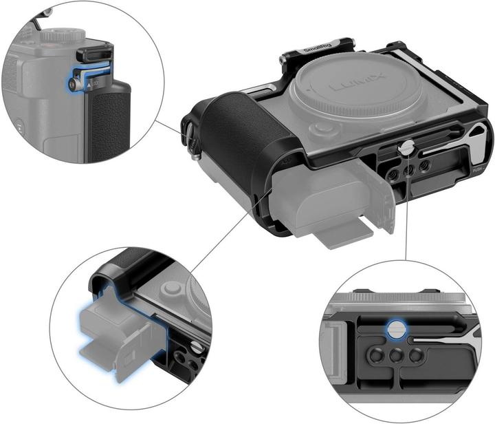 Actual product image SmallRig Cage for Panasonic LUMIX S9, detail colour: black (Cage)