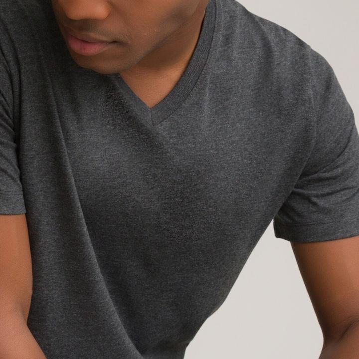Produktbild La Redoute Collections T-Shirt mit V-Ausschnitt (M)
