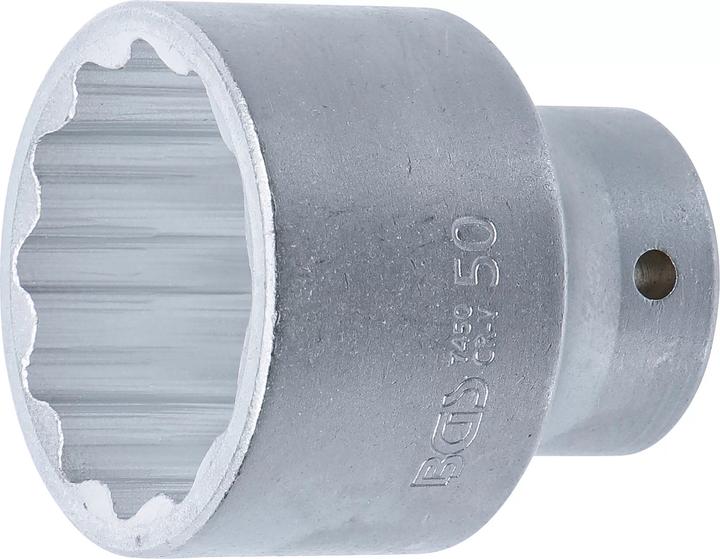 Immagine prodotto BGS Set di chiavi a bussola a dodici facce | Azionamento a bussola quadra 20 mm (3/4") | SW 50 mm (50 mm)