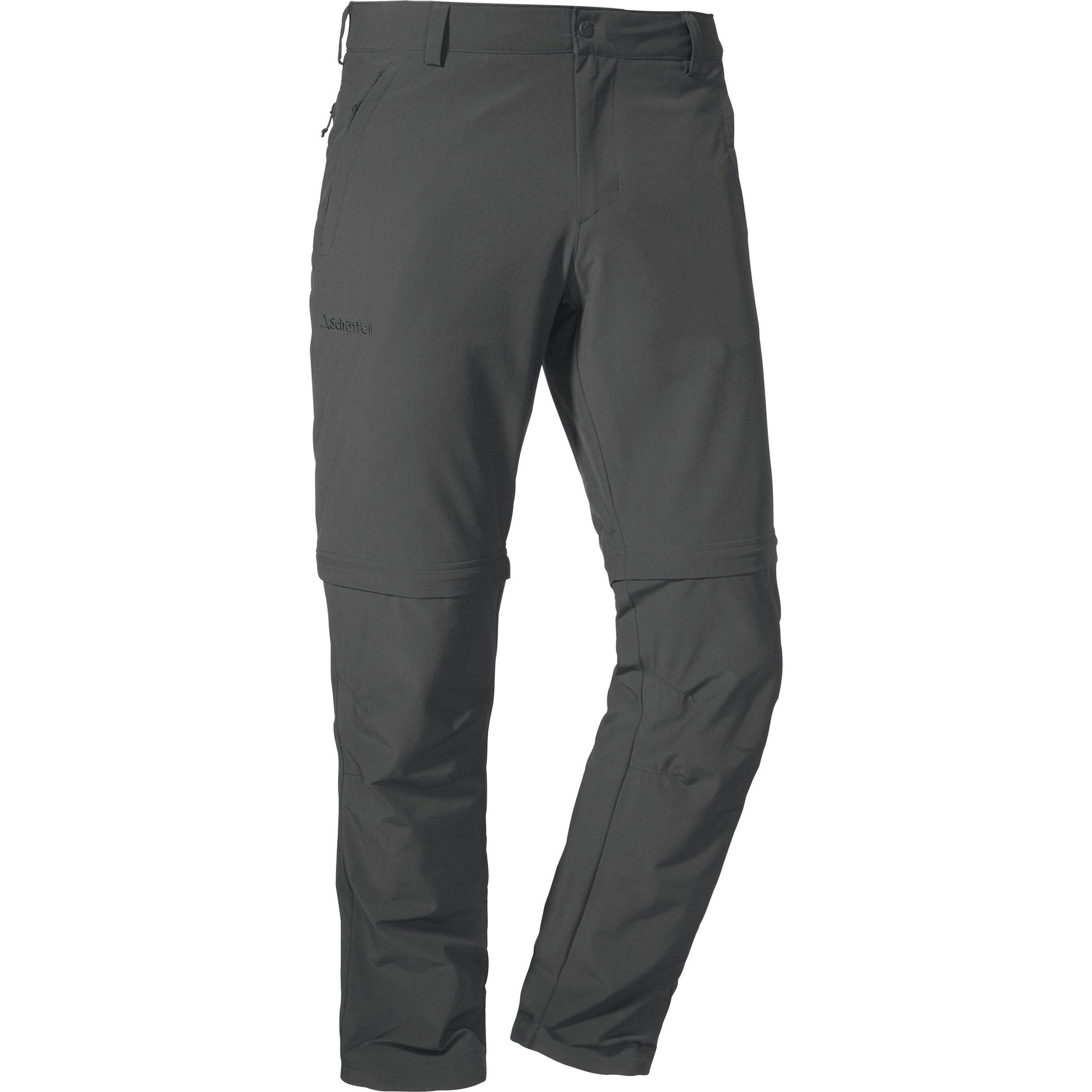 Schöffel, Herren, Outdoorhose, Folkstone Zip-Off Hose (26), Grau, 26