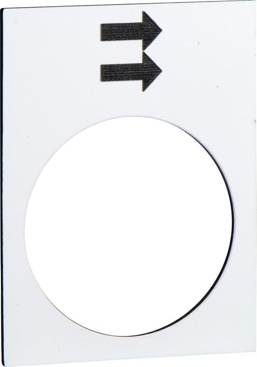 Actual product image Schneider Electric Labelling plate, 30x40mm, white, Heben ZB2BY4902