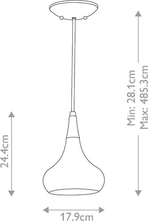 Produktbild Elstead Lighting Beso Hängeleuchte E27 24cm Dunkle Bronze (E27, 2400 lm)