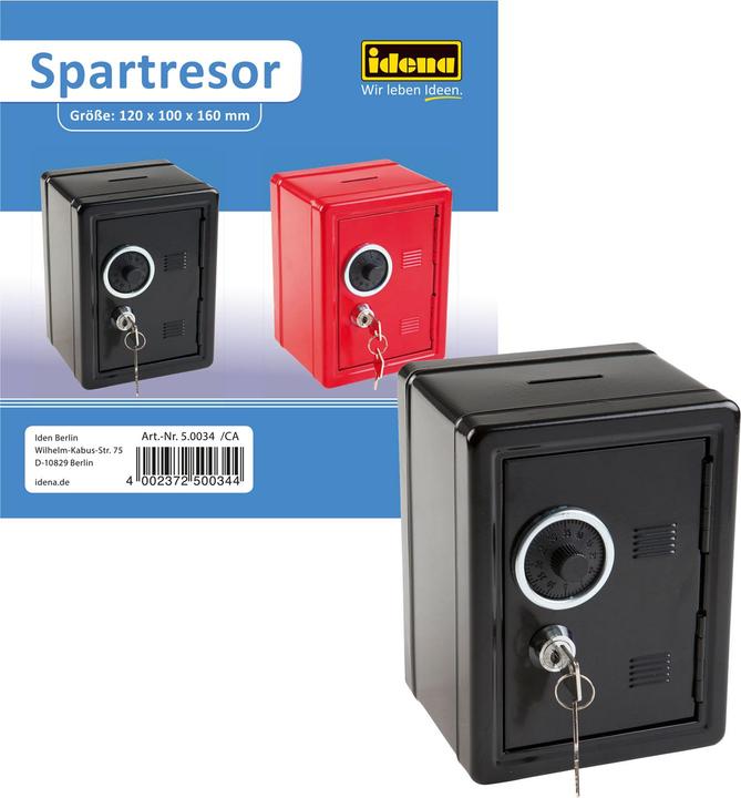 Image du produit Idena Coffre-fort épargne (12 x 10 x 16 cm)