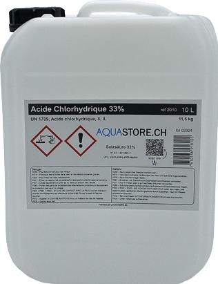 Aquastore Salzsäure 33% 10l