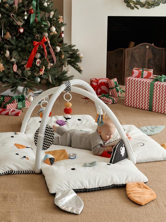 Vertbaudet Mitwachsende Baby Activity-Decke mit Spielbögen SENSORIK-SPASS
