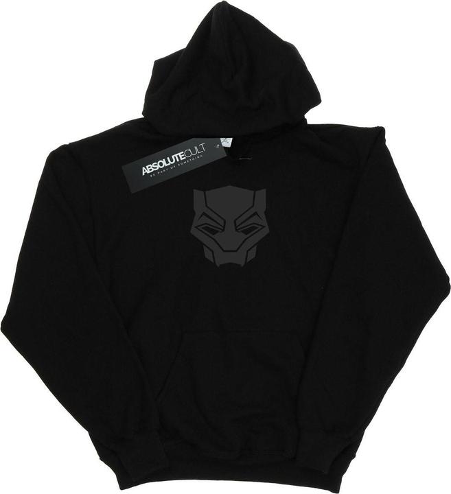 Produktbild Jungen Schwarzer Panther Schwarz auf Schwarz Hoodie (128)