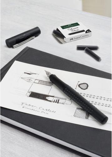 Actual product image Faber-Castell Standard ink cartridges (6 Piece, Black)