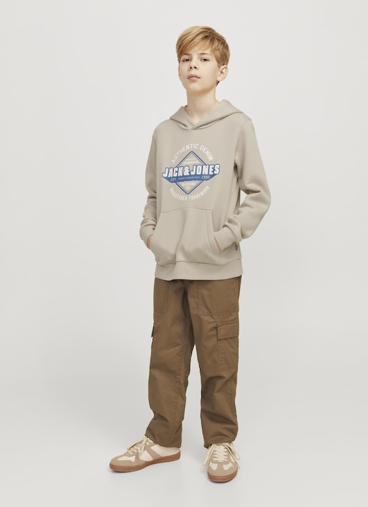 Actual product image Jack & Jones JJELOGO SWEAT HOOD 2 COL 24/25 NOOS JNR (164)