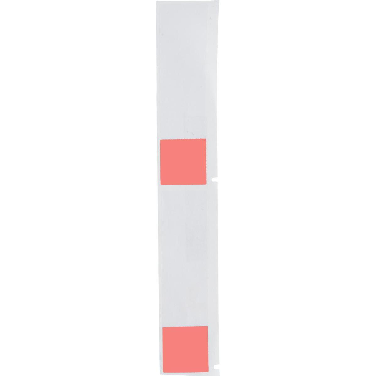 Thumbnail - Brady, Etiketten, M6-23-427-RD, Vinyl, selbstlaminierend, Rot/Transparent, matt, 25.40 x 25.40(101.60) mm, für