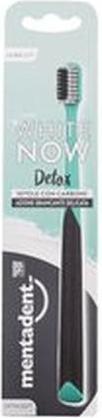 Actual product image Mentadent White Now Detox Toothbrush With Activated Charcoal