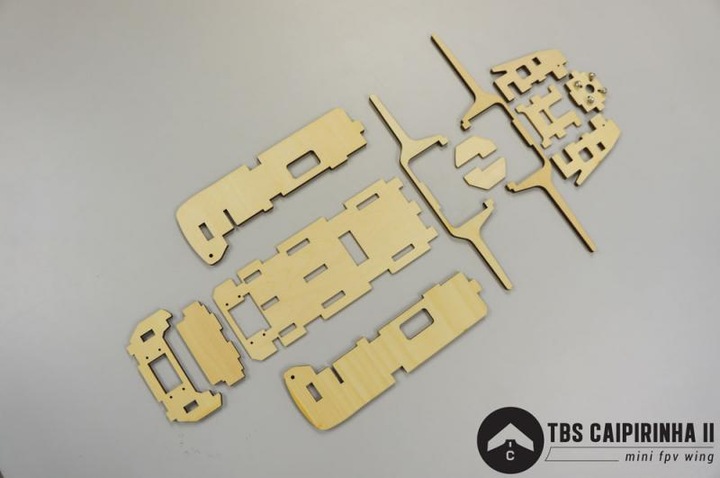 Actual product image TBS Caipirinha 2 - Wooden parts (hull) (FPV accessories, TBS Caipirinha 2)