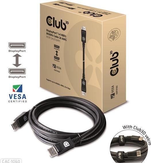 Image du produit Club 3D DisplayPort — DisplayPort (3 m)