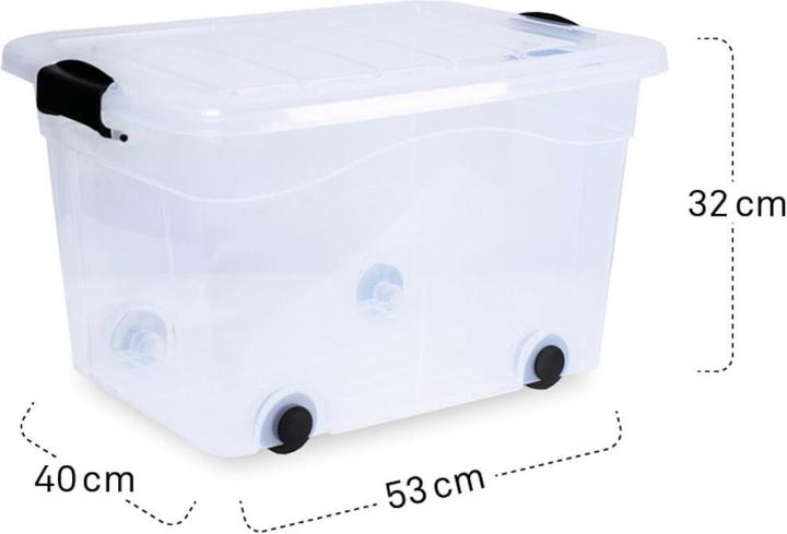 Actual product image Siena Home Storage box 40 l with wheels (40 cm, 40 l, 1x)