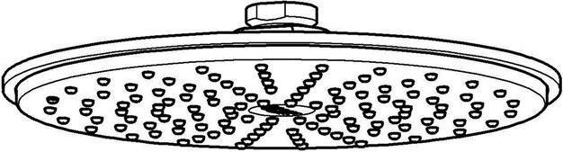 Produktbild Grohe Kopfbrause RAINSHOWER C 210 d= 210mm m Durchfl-konst 9,5 l/min chrom (1 Strahlarten, 8 l/min)