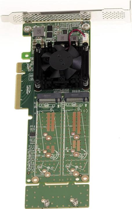 Produktbild Kalea-informatique PCIe 3.0 x8 Controllerkarte für 2 M.2 NVMe SSDs mit PLX PEX 8747-Chipset