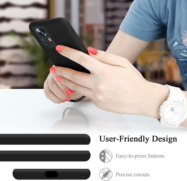 Produktbild Cadorabo TPU Liquid Silicone Case Hülle für Xiaomi 12 PRO (Realme 12 Pro+)