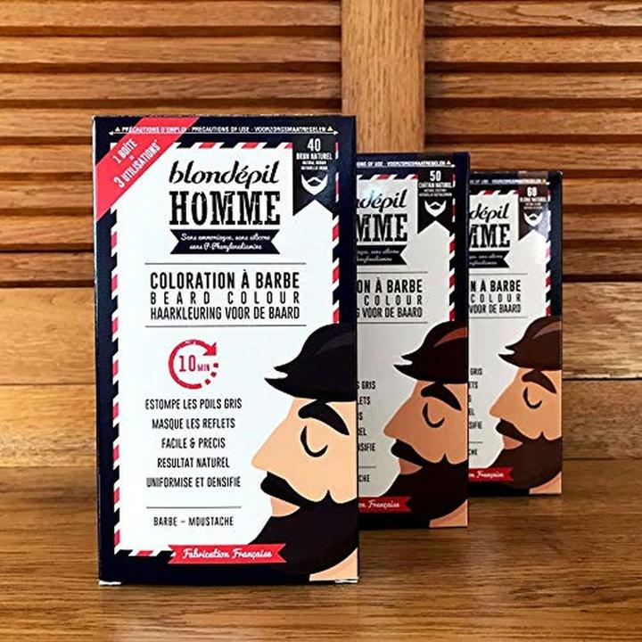 Immagine prodotto Blondépil Homme Barba e baffi biondi Homme Barborn, marrone naturale, 60g