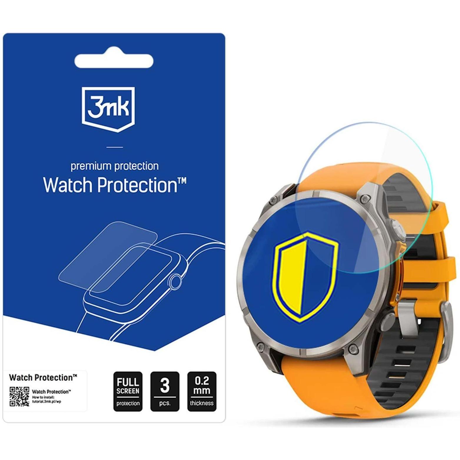 3Mk Trasparente Flexibleglass, Pellicola Protettiva Per Smartwatch,