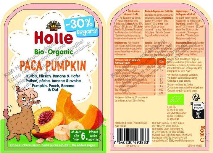 Image du produit Holle Paca Pumpkin (100 g)