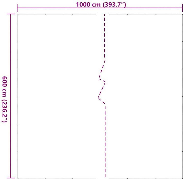 Produktbild vidaXL transparente Plane (10 x 6 m)