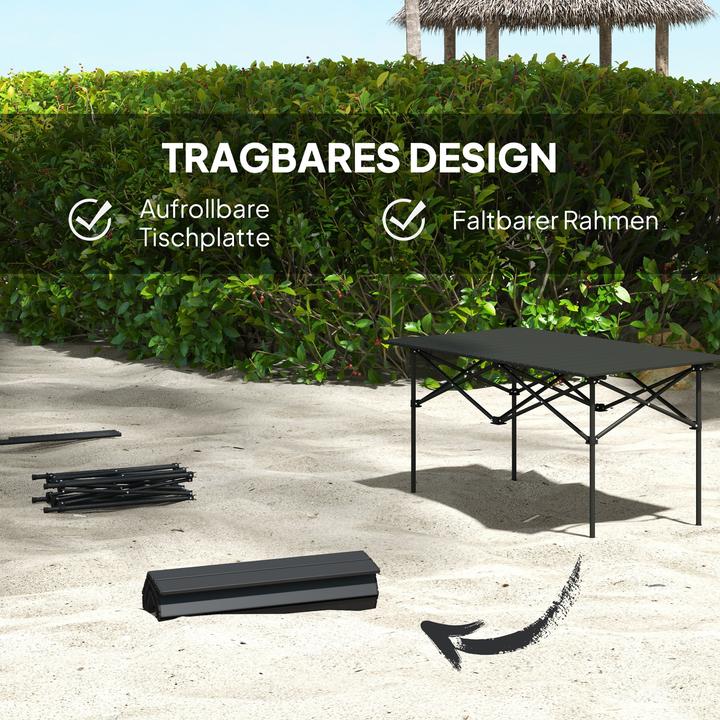 Image du produit Outsunny Campingtisch Aluminium Schwarz