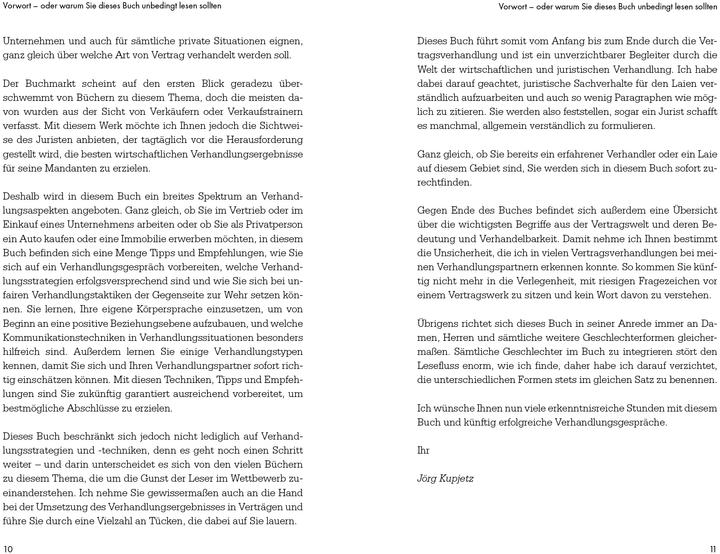 Image du produit Verträge verhandeln (Allemand, Jörg Kupjetz, 2021)
