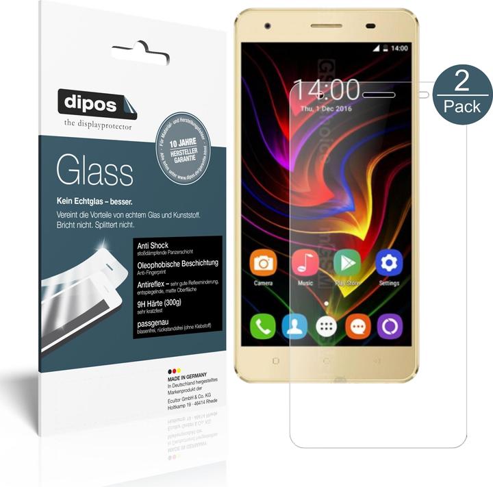 Dipos Displayschutz Anti-Shock (1 Stück, Oukitel C5 Pro)
