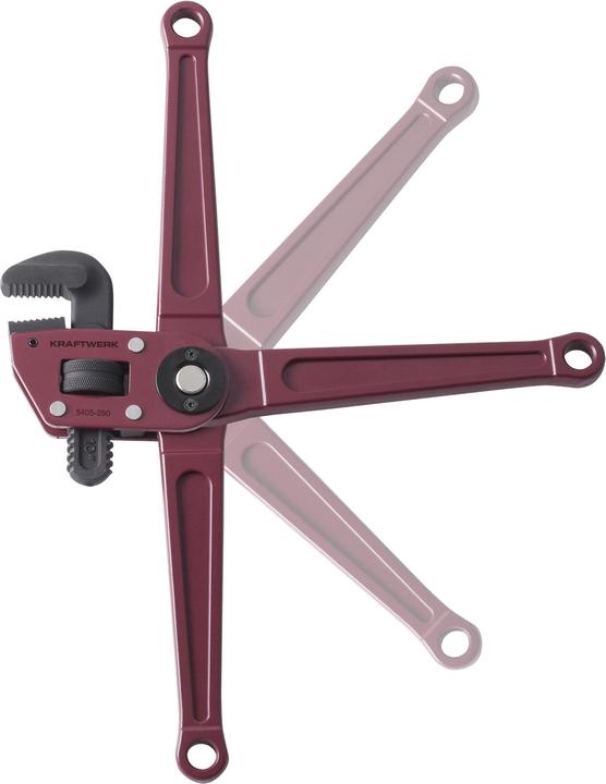 Produktbild Kraftwerk Eckrohrzange mit verstellbarem Kopf (250 mm)