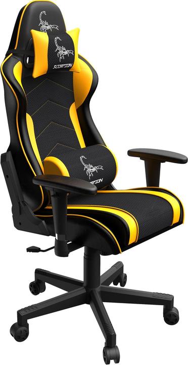 Image du produit Gembird Chaise de jeu SCORPION juodas mesh yellow skin