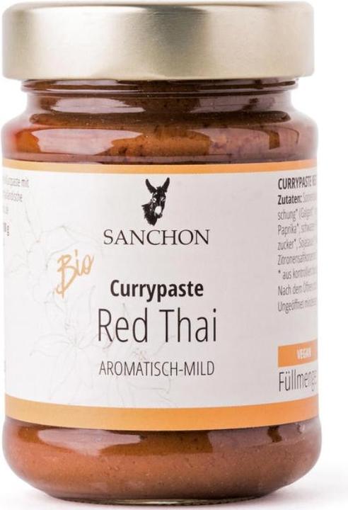 Image du produit Sanchon Pâte de curry thaï rouge biologique (190 g)