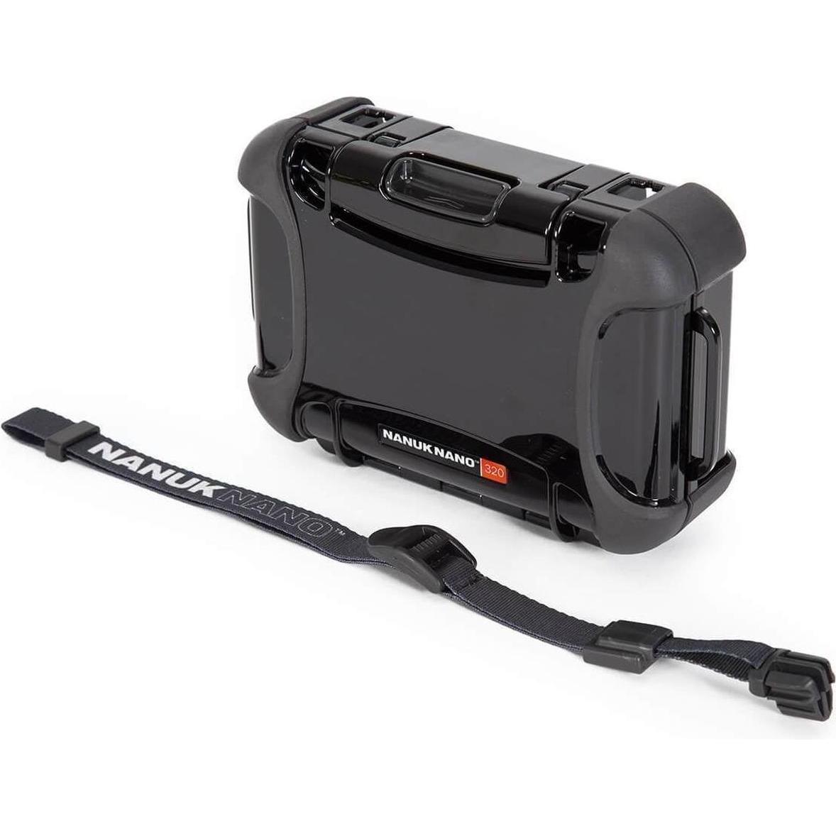 Nanuk Valigia da esterno Nano Case 320 (151 x 85 x (Custodia fotografica, 1.19 l), Borsa fotocamera, Nero