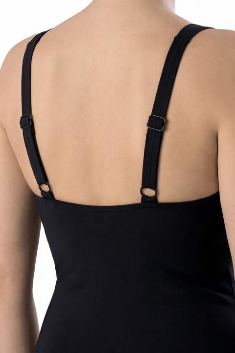 Actual product image Ulla Popken Strappy Mesh Panel One Piece Swimsuit (48)