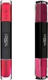 L'Oréal Paris Infaillible Duo Gel-Nagellack, 2er-Set 18 Scarlet Century + 21 Always a Lady 5ml (18 Scarlet Century + 21 Always a Lady)