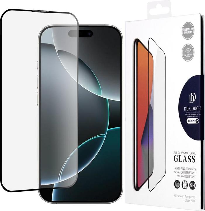 Actual product image Dux Ducis Armoured glass 10D (1 Piece, Apple iPhone 16 Pro)