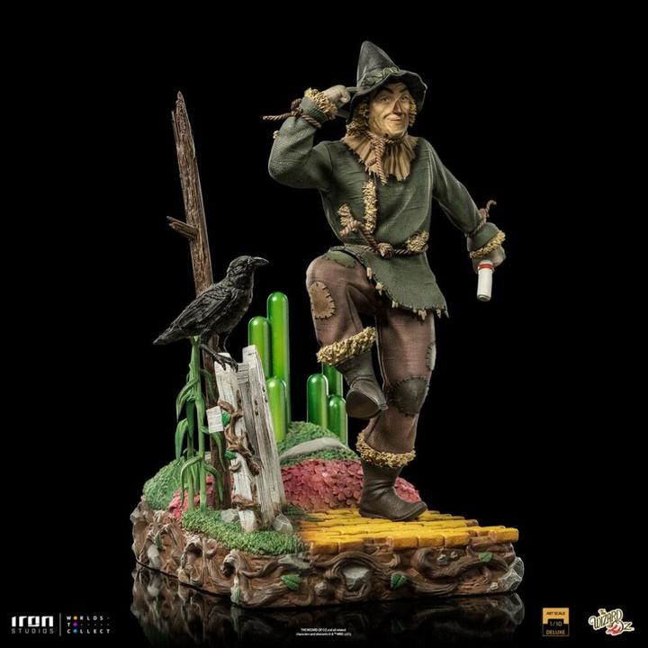 Actual product image Iron Studios Le Magicien d'Oz statuette 1/10 Deluxe Art Scale Scarecrow 21 cm
