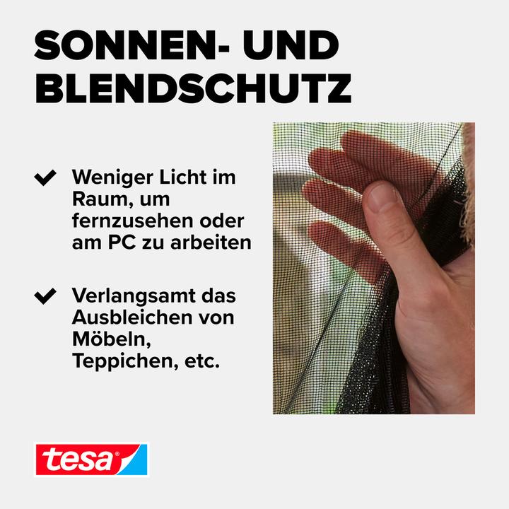 Actual product image tesa Insect screen COMFORT for windows, with Velcro tape, self-adhesive, without drilling (130 x 150 cm)
