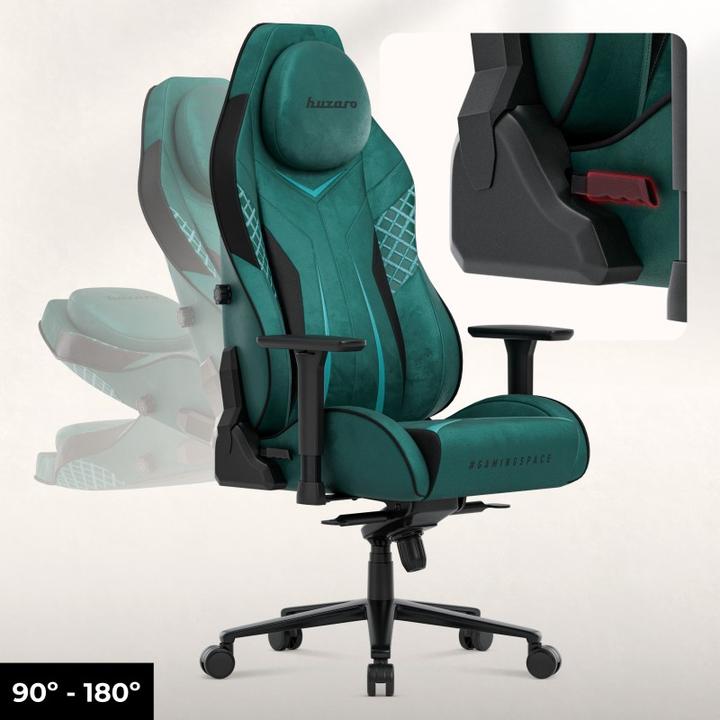 Produktbild Huzaro Fotel gamingowy zamszowy Force 8.3 Green