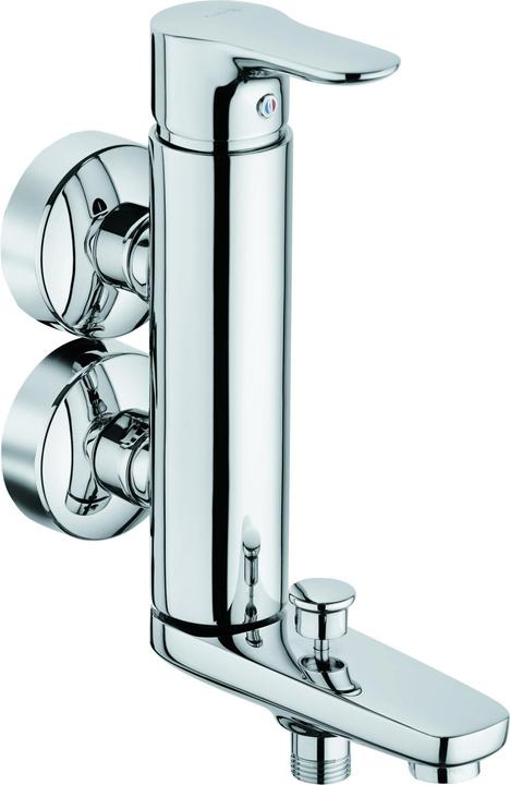 Produktbild Kludi WF u Brause-Einhandmischer OBJEKTA DN 15 Ver Blockarmatur Stm 75mm chrom