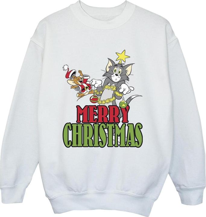 Produktbild Tom & Jerry Merry Christmas Baubles Sweatshirt Jungen (140, 146)