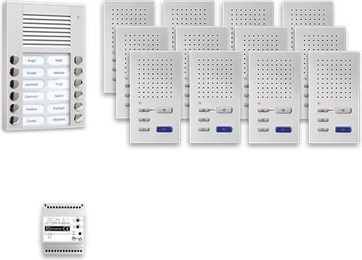 Actual product image TCS Door Control Audio Front-door Station Pack 12 PPAF12-EN/02