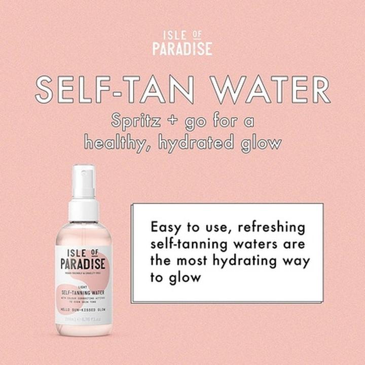 Actual product image Isle of Paradise Light Self Tanning Water 200 ml (200 ml)