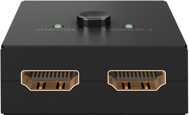 Produktbild Goobay Manuelle HDMI-Umschaltbox 2 auf 1 4K @ 60 Hz