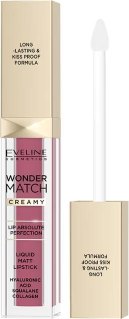 Actual product image Eveline Wonder Match Matte Liquid Lipstick 03 6.8Ml (03 Violet)
