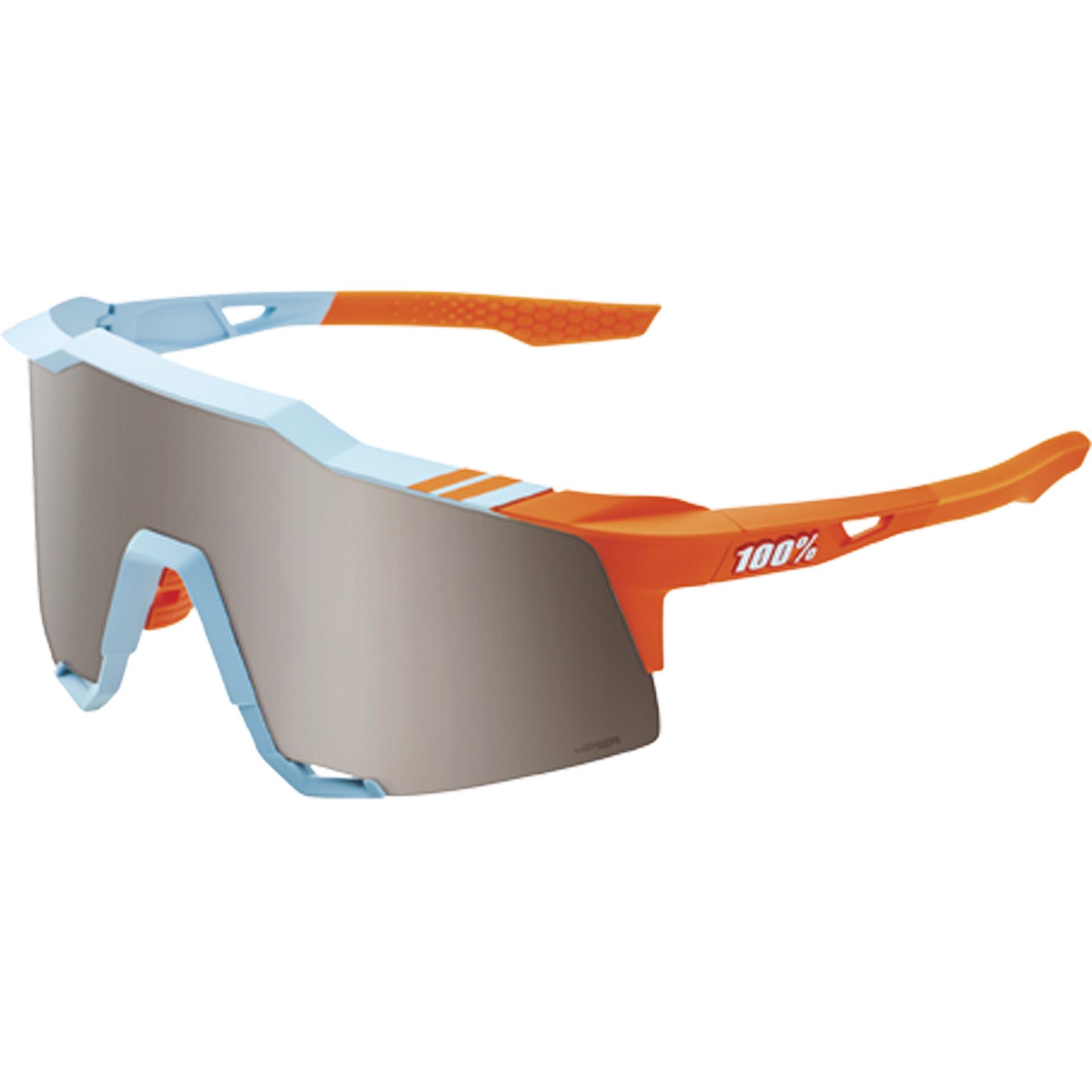 Thumbnail - 100%, Unisex, Sportbrille, Brille Speedcraft Tall Soft Tact (Orange, HiPER Silver Chrome), Orange