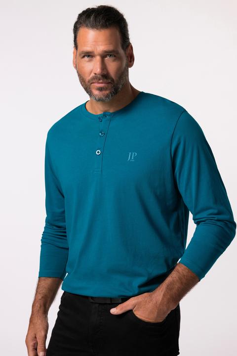 Produktbild JP1880 Henley, Basic, Shirt, Langarm, Knopfleiste, bis 8XL (8XL)