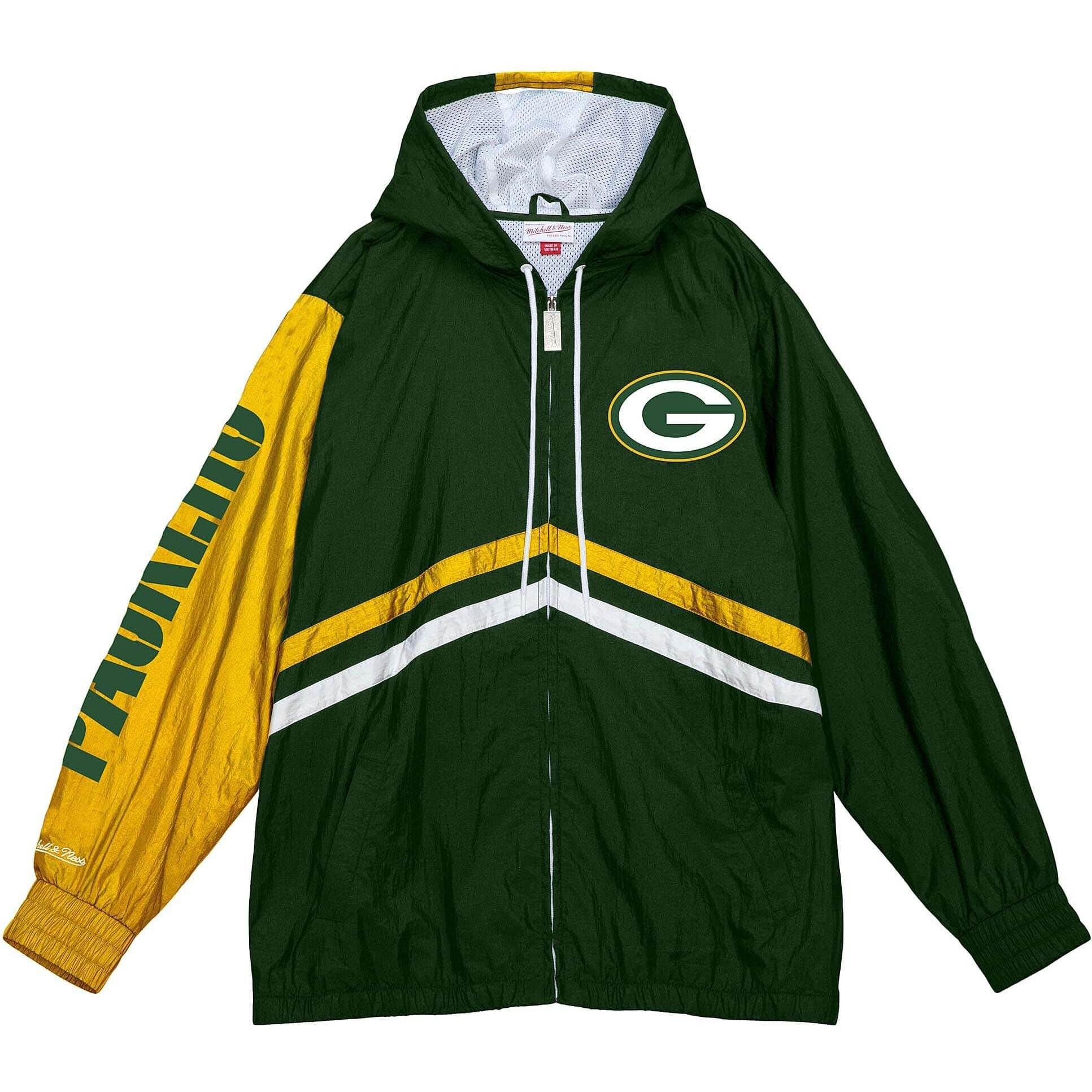 Mitchell & Ness, Damen, Jacke, Windbreaker Jacke - Green Bay Packers - L (L), Grün, L