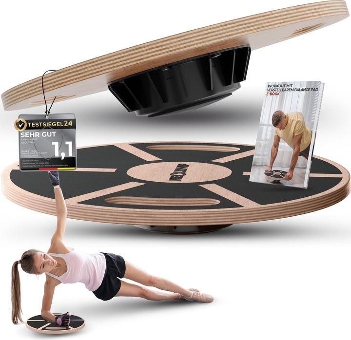 Image du produit Neolymp Balance Board Holz mit Griffen
