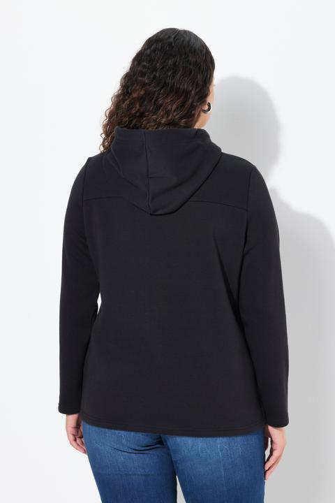 Produktbild Ulla Popken Hoodie, True, Kapuze, Kordel, Taschen, Langarm (58)