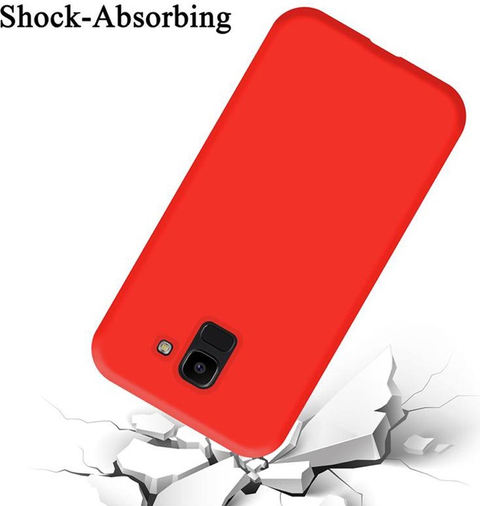 Actual product image Cadorabo TPU Liquid Silicone Case Cover (Samsung Galaxy J6 (2018))