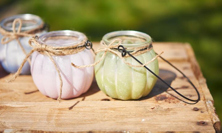 Produktbild VBS Glas-Windlicht mit Bügel, 4 Stück (4 x)